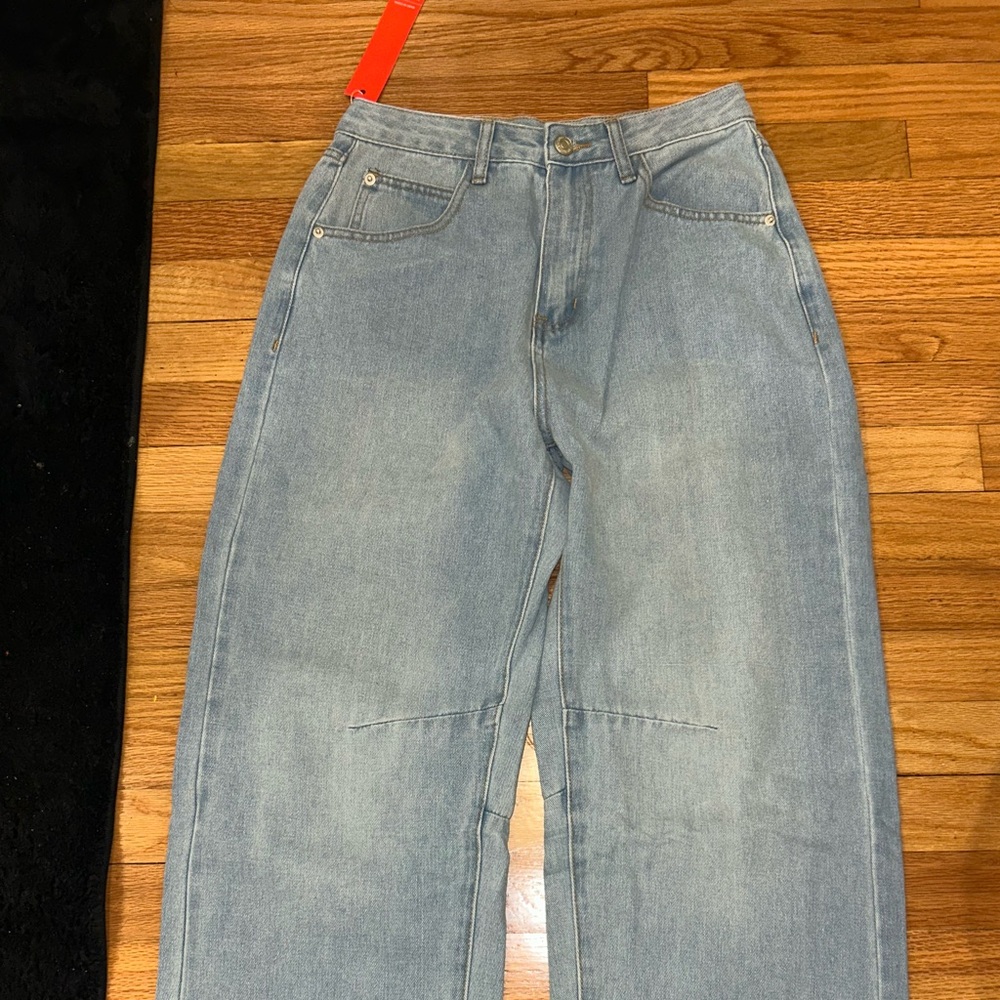 Light Blue womens Straight-Leg Jeans